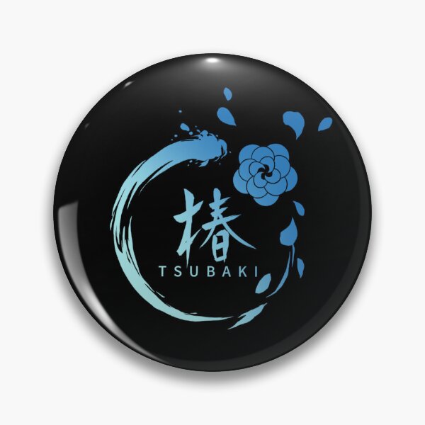 Item preview, Japanese Camellia Emblem Blue Circle designed and sold by Sanagiatelier.