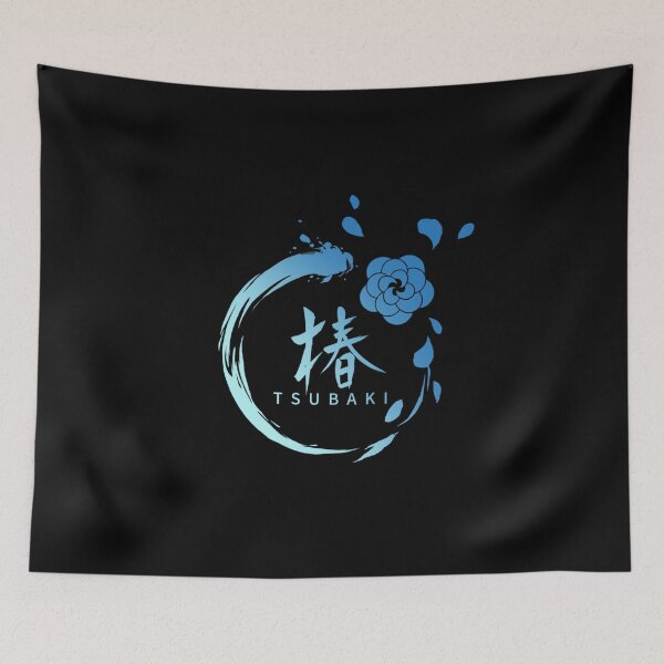 Item preview, Japanese Camellia Emblem Blue Circle designed and sold by Sanagiatelier.