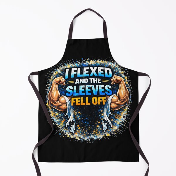 Item preview, I Flexed and the Sleeves Fell Off Gym Humor Design designed and sold by Wolf Garage.
