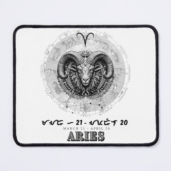 Item preview, ZODIAC SIGN - ARIES designed and sold by CraftsMeDesign.