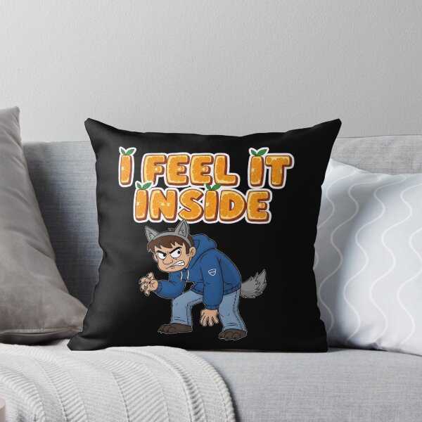 Item preview, I Feel It Inside - Angry Wolf Boy & Orange Citrus Typography designed and sold by OVXIO.