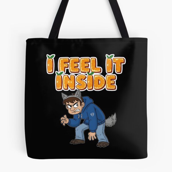 Item preview, I Feel It Inside - Angry Wolf Boy & Orange Citrus Typography designed and sold by OVXIO.