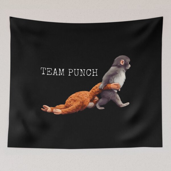 Item preview, Team Punch, Punch the monkey - Baby Monkey Holding Plush Toy, Monkey Punch  designed and sold by MD-Over.