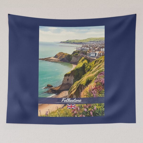 Aperçu de l'œuvre Voyages à Folkestone au Royaume-Uni créée et vendue par Thistle-TShop.