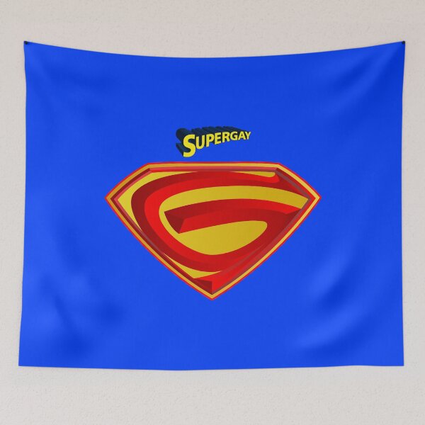 Item preview, Supergay LGBTQ Super Hero Chest Emblem designed and sold by andabelart.