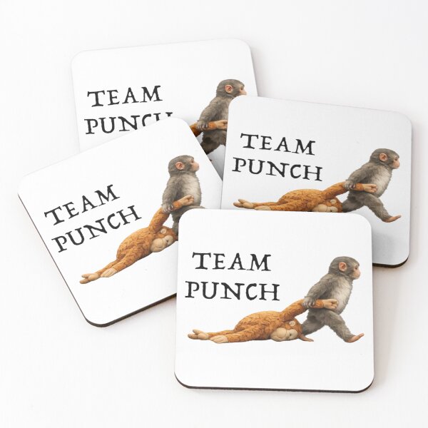Item preview, Team Punch, Punch the monkey - Baby Monkey Holding Plush Toy, Monkey Punch, Punch Monkey designed and sold by MD-Over.