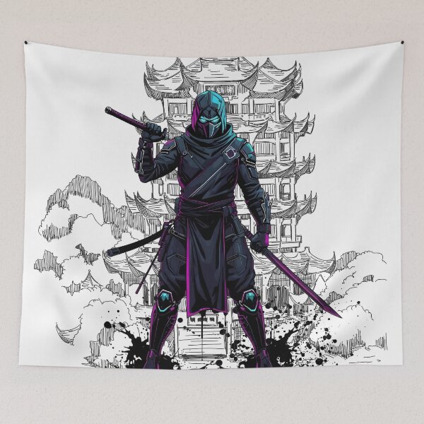 Item preview, Futuristic Samurai Ninja designed and sold by yuki-hana.