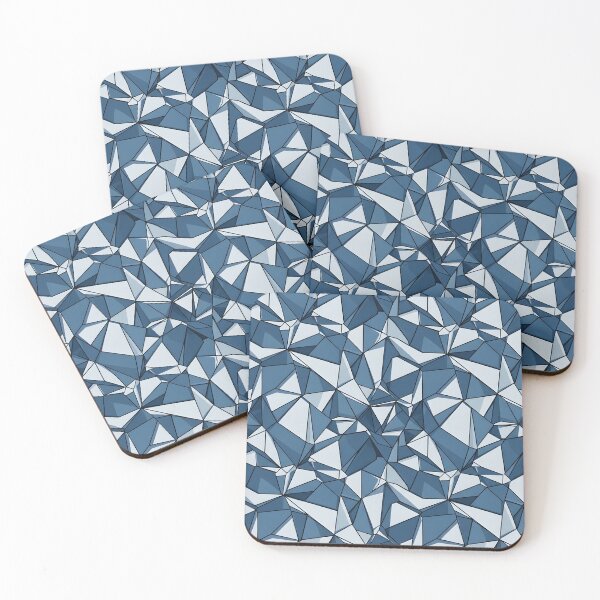 Item preview, Futuristic Silver Crystal Shards – Minimalist Tech Geometry designed and sold by patterncrow.
