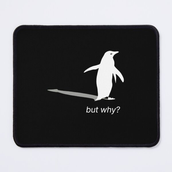 Item preview, But Why Penguin Silhouette - Minimalist Sarcastic Shadow Design designed and sold by haitrieuic96.