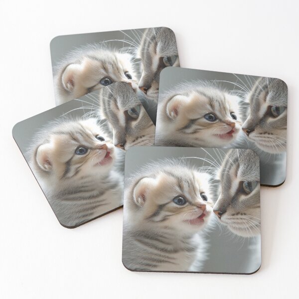 Item preview, Cute Kitten First Meow Squeak Mother Cat Nose Touch designed and sold by Jaani-T.