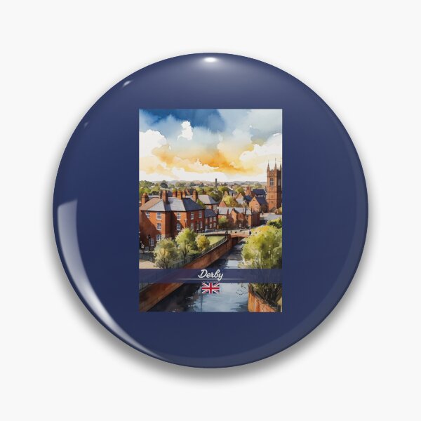 Artikelvorschau, Derby UK Reisen entworfen und verkauft von Thistle-TShop.