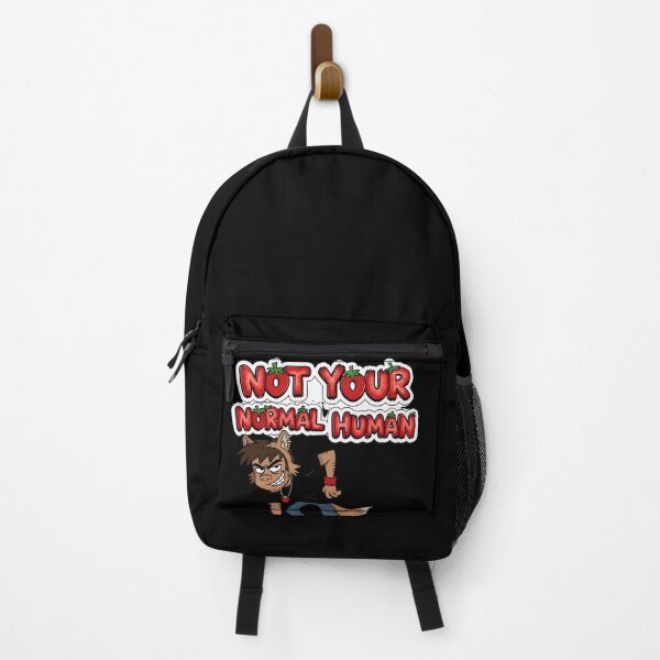 Item preview, Not Your Normal Human - Edgy Wolf Boy & Strawberry Typography designed and sold by OVXIO.