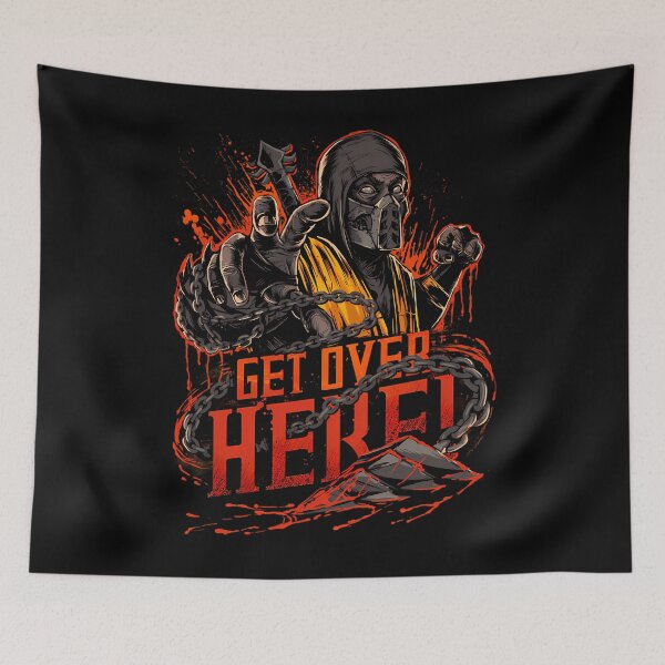 Item preview, Scorpion Get Over Here Mortal Kombat designed and sold by MatheusaArt1.
