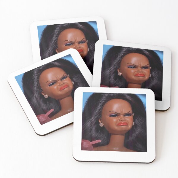 Item preview, Angry Disgusted Black Doll Face Meme Reaction Meme Funny T-Shirt designed and sold by VillociShop.