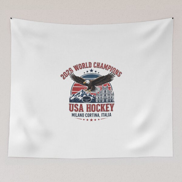 Item preview, USA Hockey 2026 World Champs Milano Cortina Italia Vintage Retro designed and sold by HeatherCWolf.