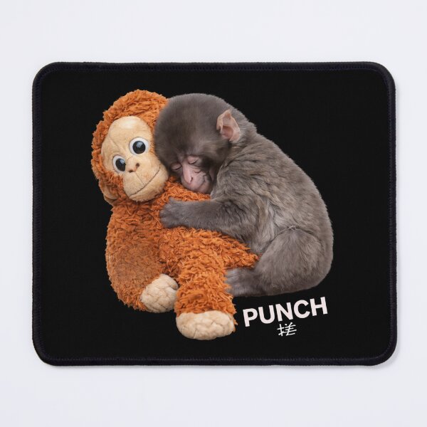 Item preview, Team Punch, Punch the monkey - Baby Monkey Holding Plush Toy, Monkey Punch, Punch Monkey designed and sold by MD-Over.