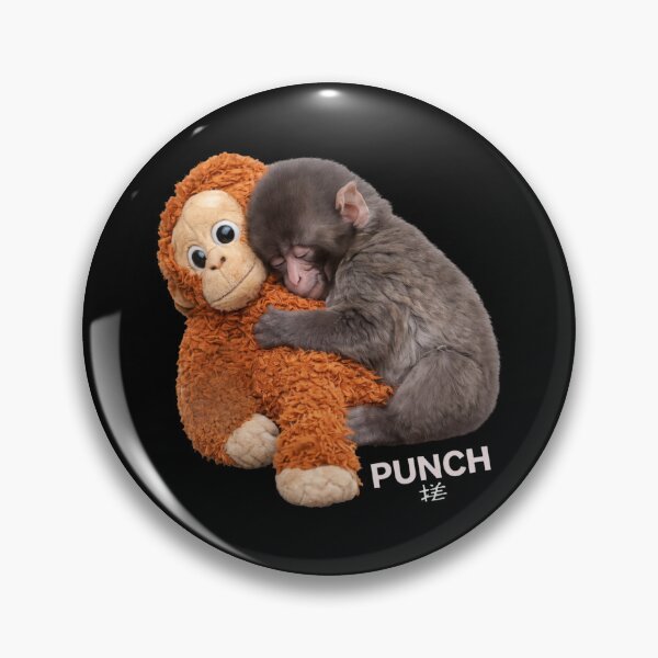Item preview, Team Punch, Punch the monkey - Baby Monkey Holding Plush Toy, Monkey Punch, Punch Monkey designed and sold by MD-Over.