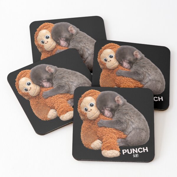 Item preview, Team Punch, Punch the monkey - Baby Monkey Holding Plush Toy, Monkey Punch, Punch Monkey designed and sold by MD-Over.