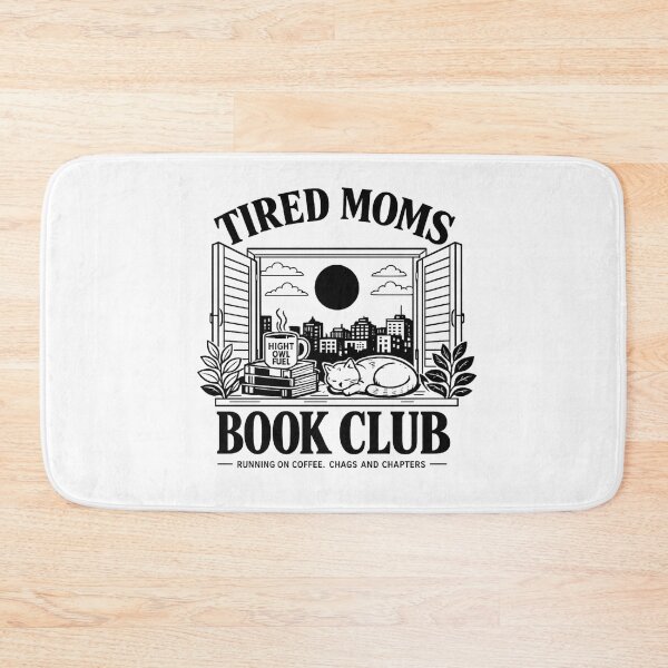 Item preview, Tired Moms Book Club Funny Coffee Reading Quote designed and sold by Pawsome Quotes.