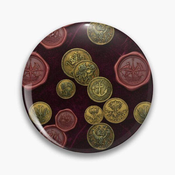 Item preview, Piratecore design, Hoard Antique Wax Seals & Tarnished Gold on Velvet designed and sold by patterncrow.