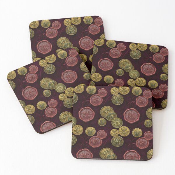 Item preview, Piratecore design, Hoard Antique Wax Seals & Tarnished Gold on Velvet designed and sold by patterncrow.