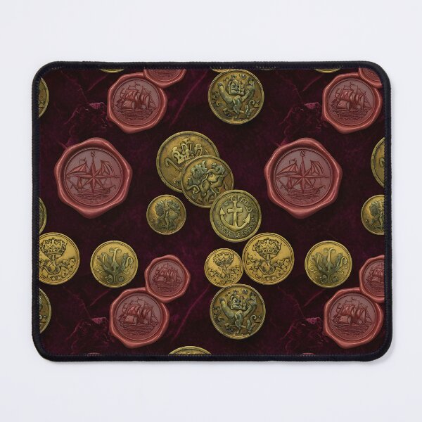Item preview, Piratecore design, Hoard Antique Wax Seals & Tarnished Gold on Velvet designed and sold by patterncrow.