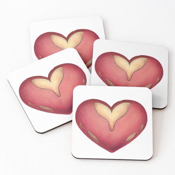 Item preview, Pink and beige heart designed and sold by graphic-bits.