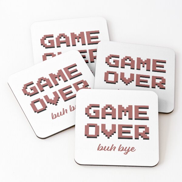 Item preview, Game Over buh bye - red designed and sold by planDpromotions.