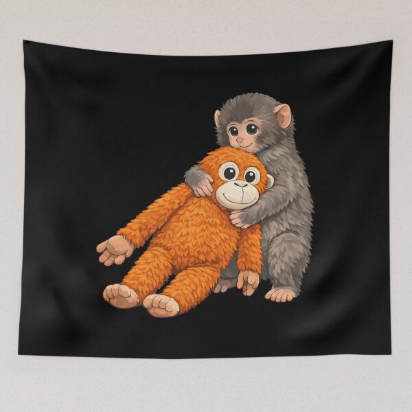 Item preview, Team Punch, Punch the monkey - Baby Monkey Holding Plush Toy, Monkey Punch, Punch Monkey designed and sold by MD-Over.