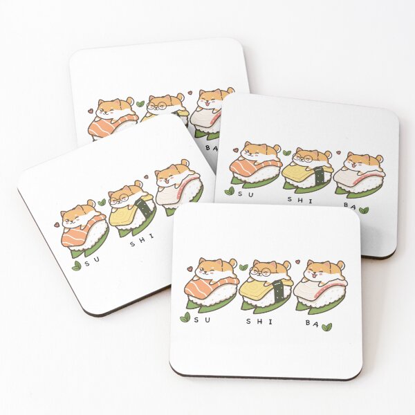 Item preview, Sushiba - Cute Shiba Inu Sushi Japanese Food Kawaii designed and sold by Minimochi Art.