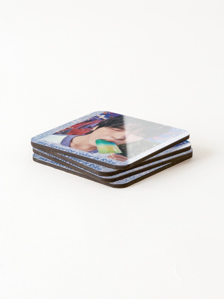 Thumbnail 4 of 5, Coasters (Set of 4), Favorite Color Riku designed and sold by ChocoMandu.