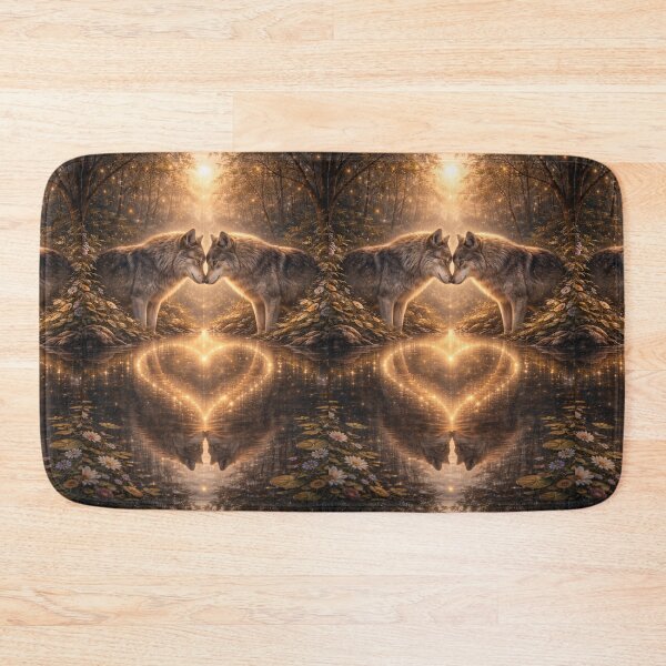 Item preview, Wolf Soulmates of the Silent Forest designed and sold by GeoWild Designs.