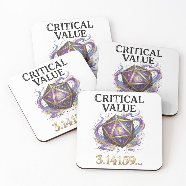 Item preview, Critical Value Pi D20 Die - Math Gamer Tabletop RPG Gift designed and sold by Luminari Creations.