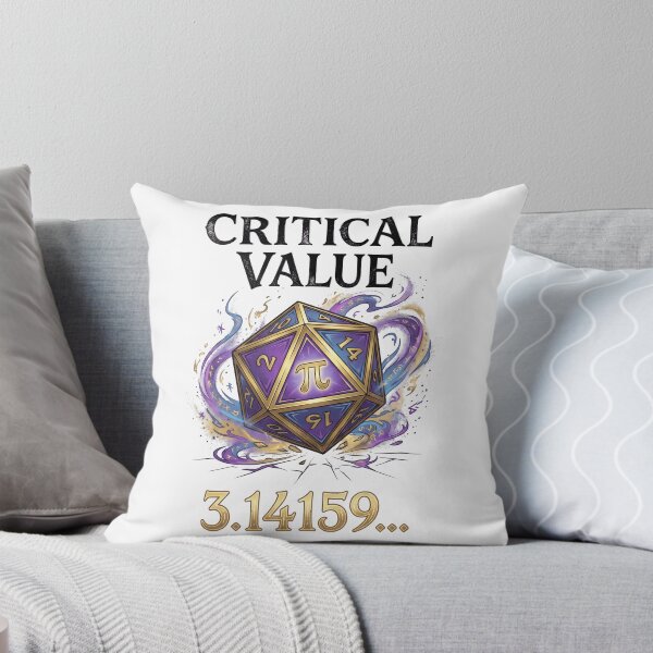 Item preview, Critical Value Pi D20 Die - Math Gamer Tabletop RPG Gift designed and sold by Luminari Creations.