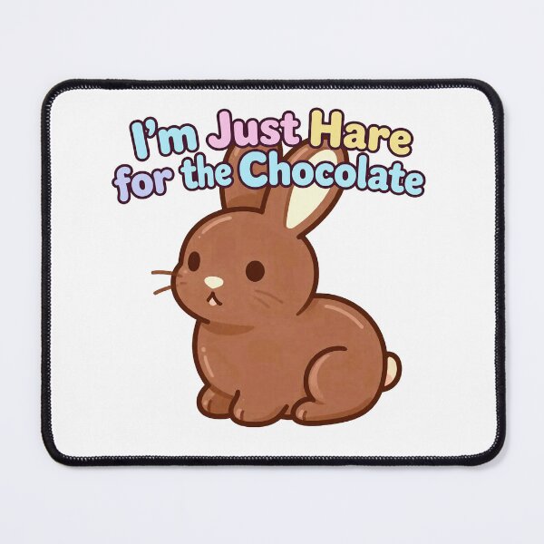 Item preview, I’m Just Here for the Chocolate Funny Easter Design designed and sold by AnimalAirtistry.