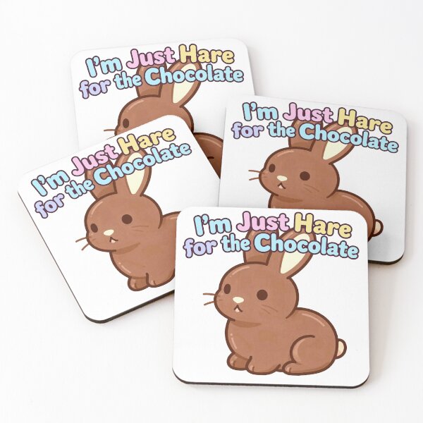 Item preview,  I’m Just Here for the Chocolate Funny Easter Design designed and sold by AnimalAirtistry.