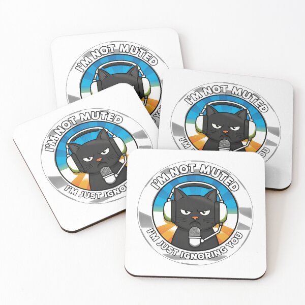 Item preview, Funny Muted Cat - I'm Just Ignoring You designed and sold by HomeOfficeHero.