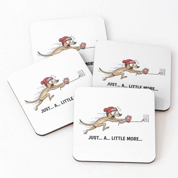 Item preview, Funny Panicking Meerkat - 1% Low Battery Crisis - MaXiBoOM Retro 90s designed and sold by mAXiBoOM.