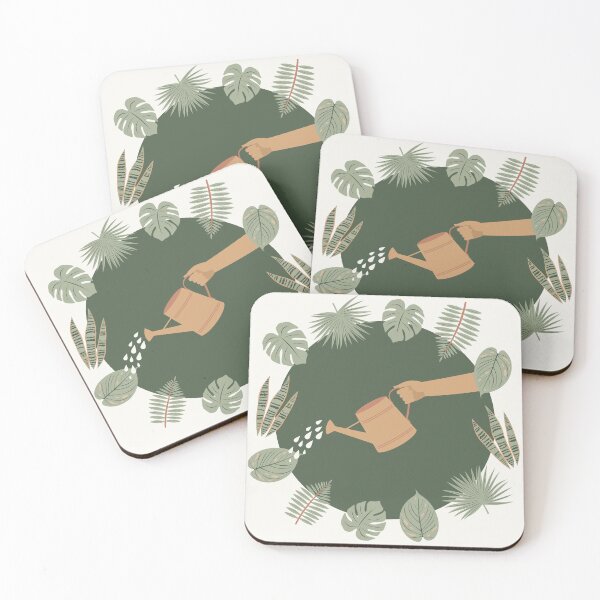 Item preview, The Gardener's Hand - Minimalist Botanical Watering Art designed and sold by The Flat Lab.
