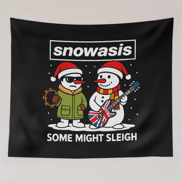 Item preview, Funny Oasis Snowasis Some Might Sleigh Parody Christmas Jumper  designed and sold by Aliarts97.