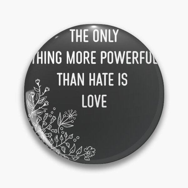Item preview, Love Over Hate - Powerful Inspirational Quote Design designed and sold by PixelWaveBD.