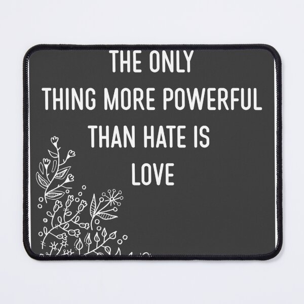 Item preview, Love Over Hate - Powerful Inspirational Quote Design designed and sold by PixelWaveBD.