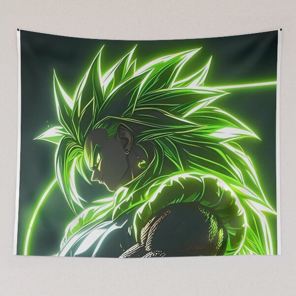Item preview, Legendary Green Aura Warrior – Cosmic Anime Power designed and sold by Dyan4.