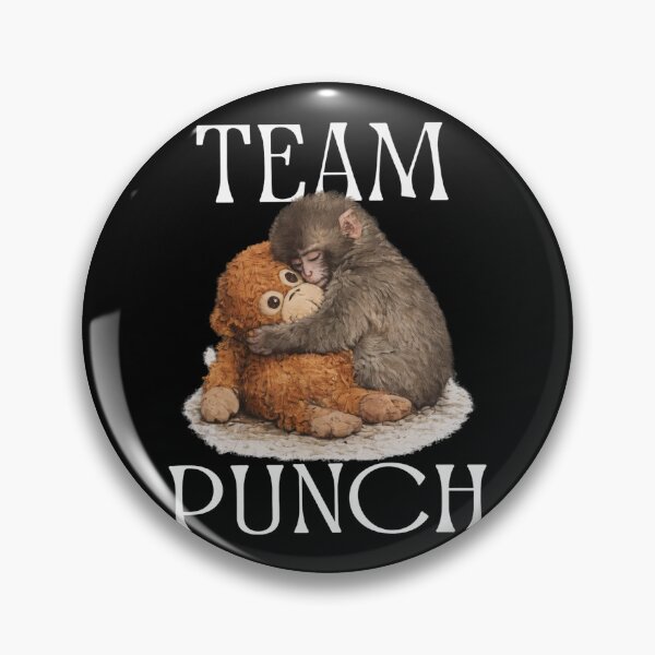 Item preview, Team Punch, Punch the monkey - Baby Monkey Holding Plush Toy, Monkey Punch, Punch Monkey designed and sold by MD-Over.