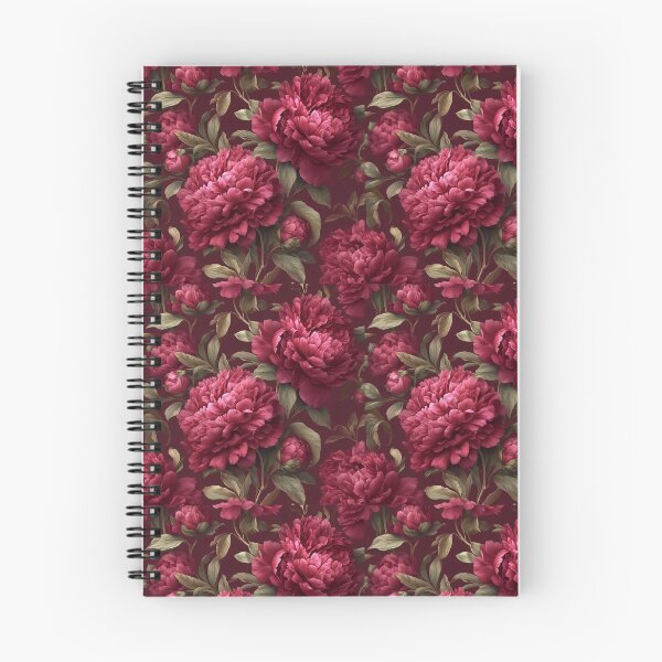 Item preview, Crimson Peony Floral iPhone Case – Dramatic Vintage Botanical Pattern designed and sold by I-R-A.