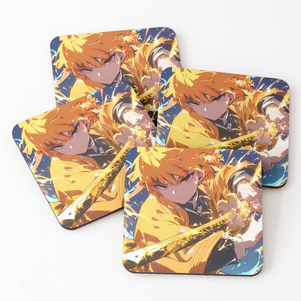 Item preview, Zenitsu Agatsuma Demon Slayer Anime Thunderbolt Sword Strike designed and sold by Spraykart.