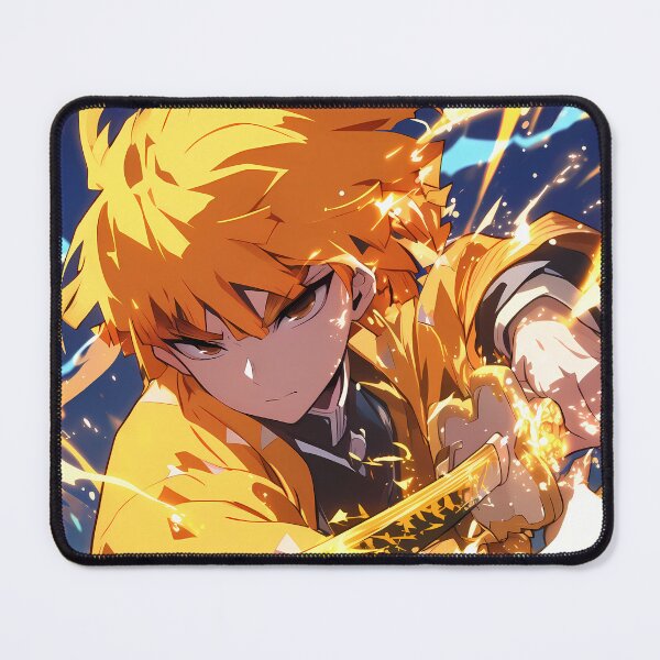 Item preview, Zenitsu Agatsuma Demon Slayer Anime Thunderbolt Sword Strike designed and sold by Spraykart.