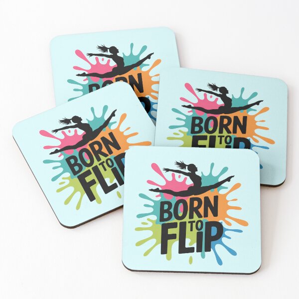Item preview, Born to Flip Gymnastics Love Quote designed and sold by Nzgiftsandmore.