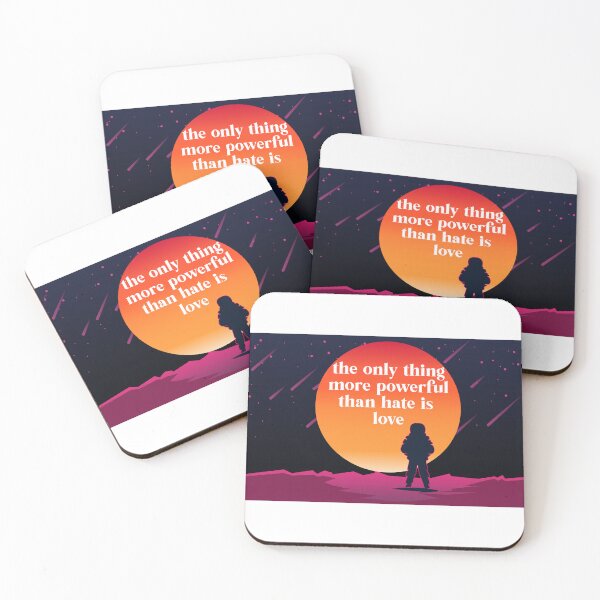 Item preview, Astronaut Watching Sun with Powerful Love Quote designed and sold by PixelWaveBD.
