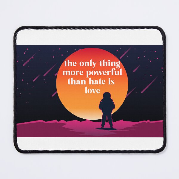 Item preview, Astronaut Watching Sun with Powerful Love Quote designed and sold by PixelWaveBD.